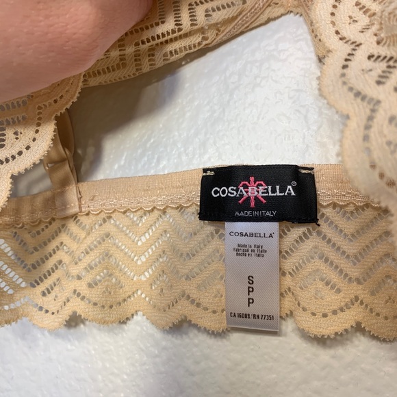 Cosabella Sweet Treats Geo Soft Bra in Blush Bralette - Picture 7 of 11